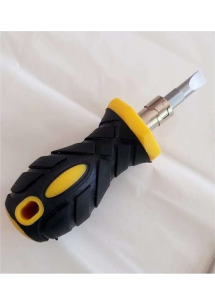Topaç Tornavida 2-In-1 Değişebilir Düz-Yıldız Tornavida 6X38 mm - Yıldız Tornavida