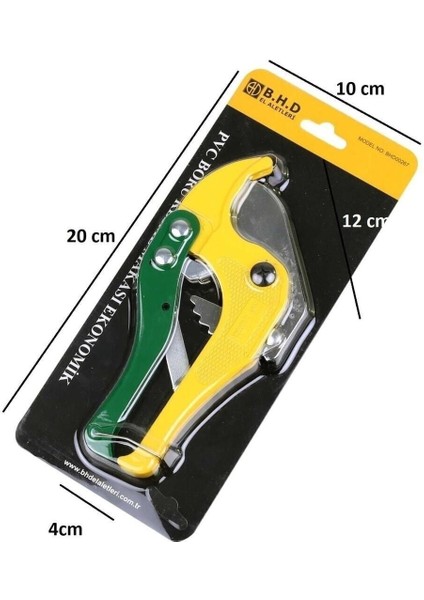 Bhd Pvc Boru Kesme Makası Sarı Ekonomik 42 mm