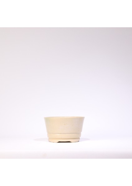 Yuvarlak Bonsai Saksısı No.40-Sırlı (16 Cm)