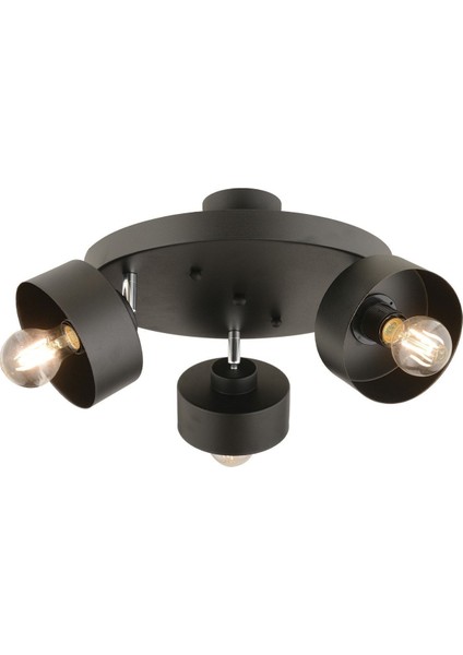 Modern 3'lü Siyah Plafonyer, Genç Odası, Mutfak ve Salon Şık Aydınlatma. fırsatları
