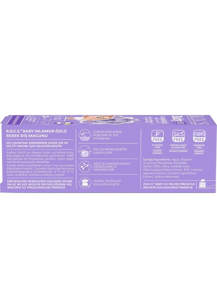 R.o.c.s.baby Diş Macunu 35ML 0-3 Yaş Ihlamur modelleri