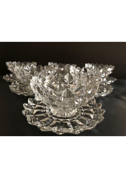 Şeffaf Cam Kase Seti, 12 Parça, 6 Kişilik, Şık ve Kullanışlı Tasarım modelleri