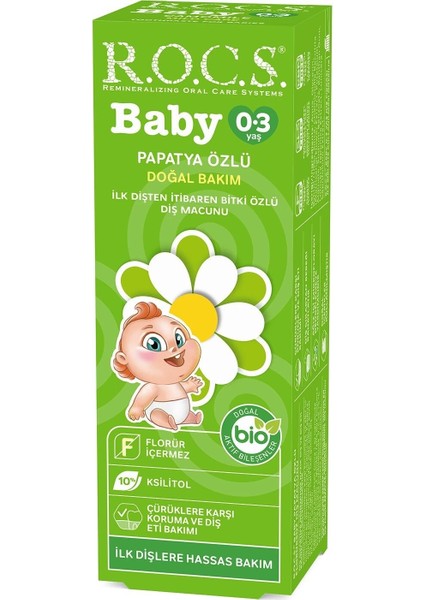R.o.c.s.baby Diş Macunu 35ML 0-3 Yaş Papatya