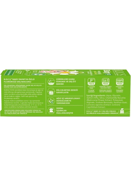 R.o.c.s.baby Diş Macunu 35ML 0-3 Yaş Papatya modelleri