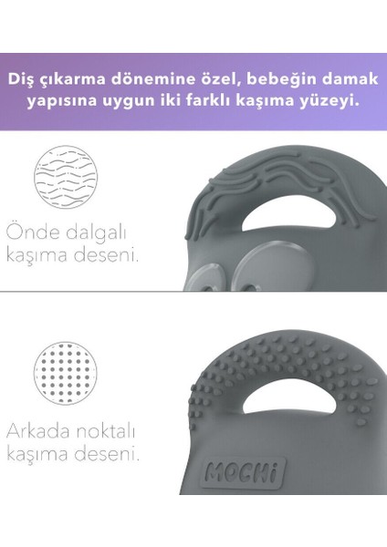 Mochi Diş Kaşıyıcı Gri modelleri