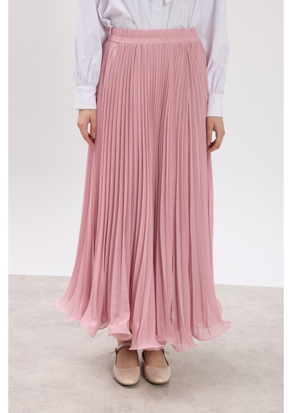 Pembe Misinalı Şifon Etek fırsatları