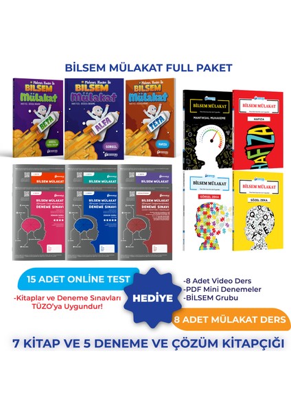 Tüm Sınıflar Için Bilsem Hazırlık Mülakat Full Paket