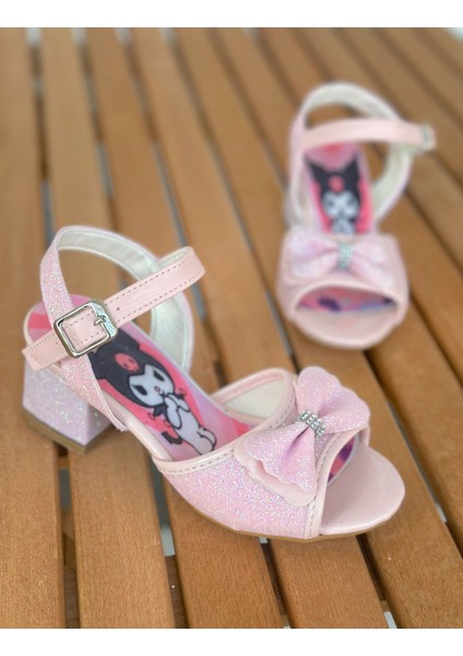 Çocuk Kuromi Topuklu Ayakkabı, Çocuk Kısa Topuklu Ayakkabı, Çocuk Abiye Ayakkabı