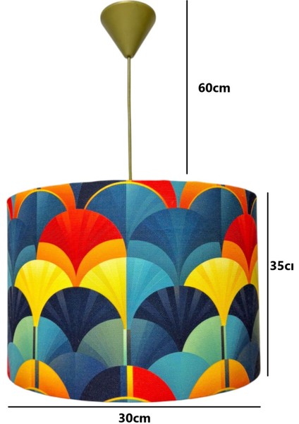 Şık Beyaz Kumaş Göksu Model Avize, Oturma Odası, Hol, Antre ve Balkon Için Ideal