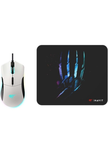 Gamenote MS1037CM Rgb Ledli Makrolu 7200DPI Gaming Oyuncu Mouse + Mouse Pad