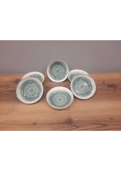 Parlak Yeşil 13 cm Çerezlik ve Sosluk 6'lı Set, Şık ve Kullanışlı Tasarım fırsatları
