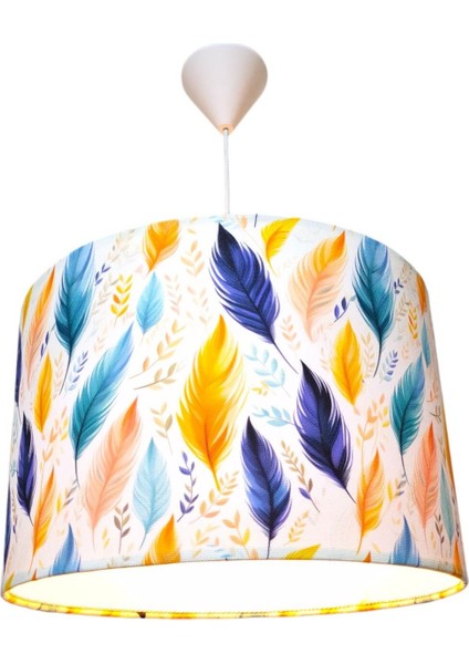 Beyaz Kumaş Tüy Model Avize 40X30 Cm, Oturma Odası, Hol ve Balkon Dekoru indirimleri