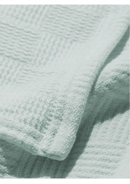 Yeşil Dama Desenli Çift Kişilik Yatak Örtüsü Otel Konforu Lüx Pike fırsatları