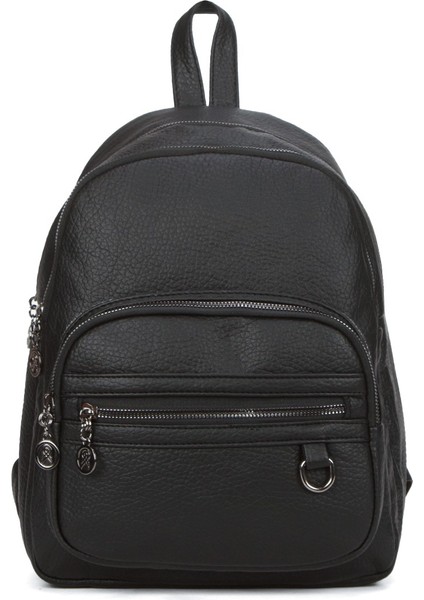 Kadın Deri Ayarlanabilir Askılı Omuz ve Sırt Çantası NEW353 - Siyah indirimleri