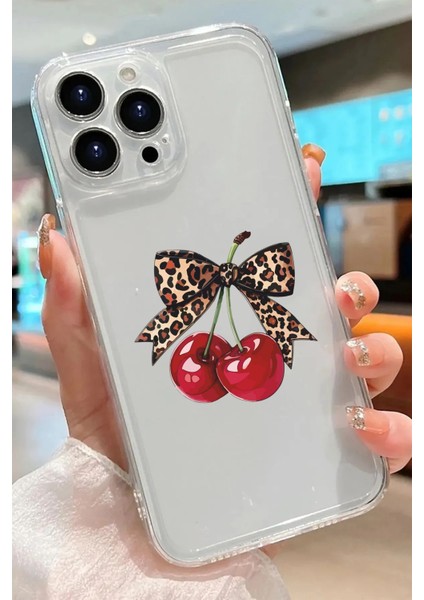 Iphone 16 Pro Max Uyumlu Desenli Lüx Şeffaf Silikon Kılıf MNL29 modelleri
