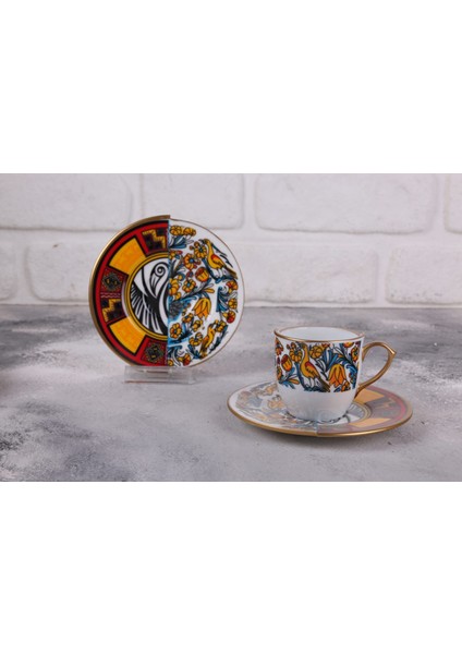 12 Parça 6 Kişilik Porselen Türk Kahvesi Fincan Takımı Cng Serisi fiyatları