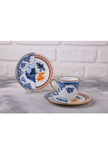 12 Parça 6 Kişilik Porselen Türk Kahvesi Fincan Takımı Hyb 1 Serisi fiyatları