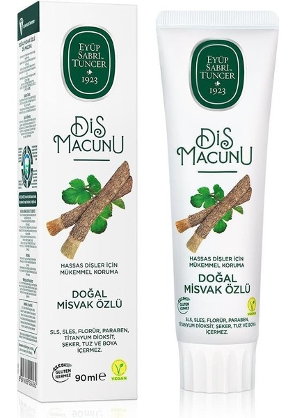 Doğal Diş Macunu 90 gr Misvak Özlü