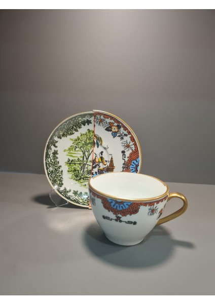 12 Parça 6 Kişilik Porselen Türk Kahvesi Fincan Takımı Hyb 6 Serisi fırsatları