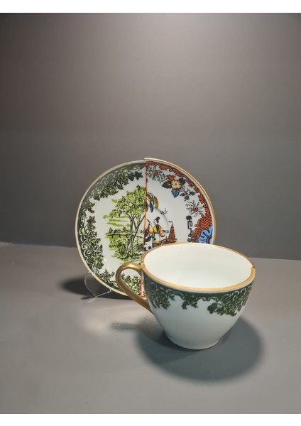 12 Parça 6 Kişilik Porselen Türk Kahvesi Fincan Takımı Hyb 6 Serisi indirimleri