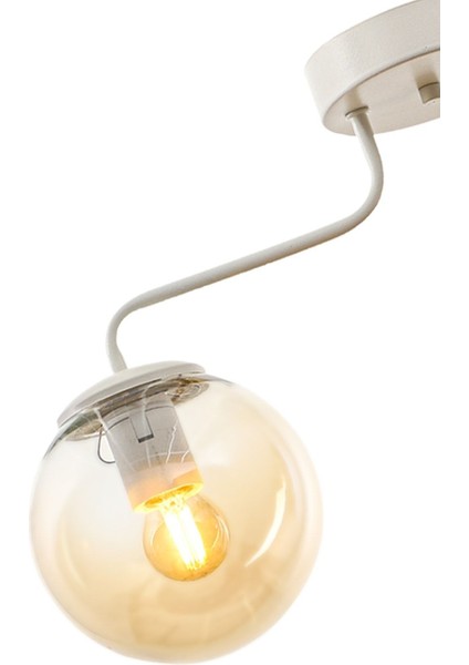 Beyaz 2'li Glop Camlı Şık Avize, Modern ve Zarif Tasarım, Kaliteli Aydınlatma. modelleri