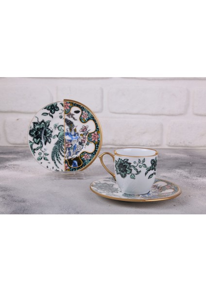 12 Parça 6 Kişilik Porselen Türk Kahvesi Fincan Takımı Srm Serisi fiyatları