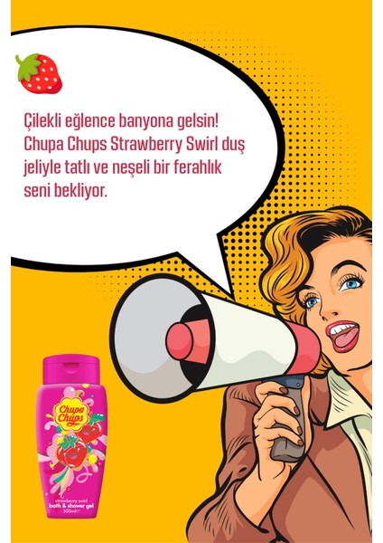 Banyo ve Duş Jeli 300ML Çilek Bath & Shower Gel fırsatları