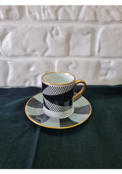 12 Parça 6 Kişilik Porselen Türk Kahvesi Fincan Takımı Dms Serisi modelleri
