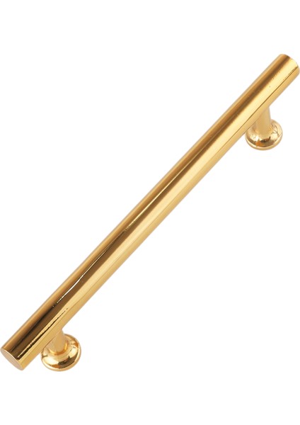 Mutfak Çekmece Kapak Kulbu Alüminyum Metal Altın Sarısı T Bar (Düz Çubuk) Kulp Mobilya