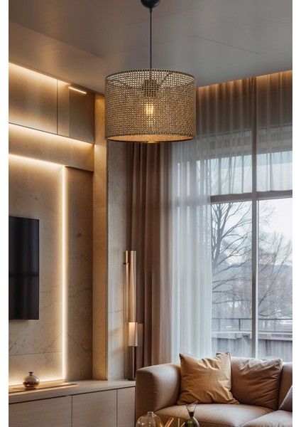 Kahverengi Sarkıt Avize, Modern ve Şık Salon, Yatak Odası ve Mutfak Aydınlatması