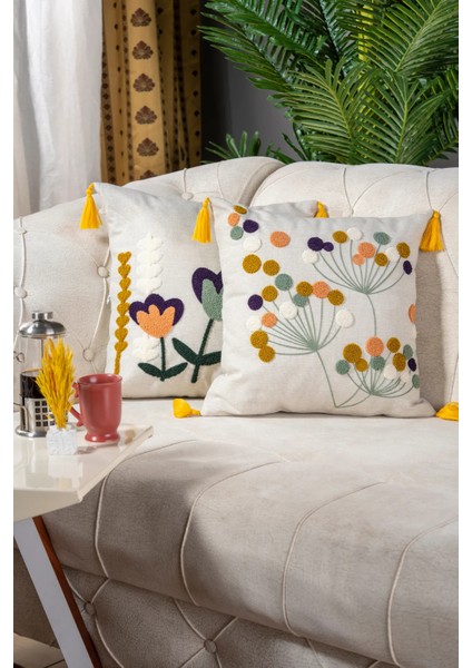 2'li Punç Kırlent,yastık Kılıfı Çok Tercih Edilen Bugi Home Collection fiyatları