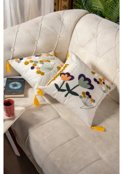 2'li Punç Kırlent,yastık Kılıfı Çok Tercih Edilen Bugi Home Collection modelleri