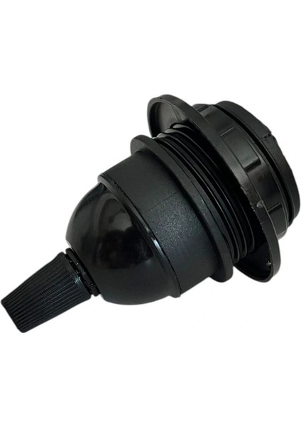 İtalyan E27 Duy Vidalı Yarım Diş Avize, Abajur, Ağaç Feneri Duyu Halkalı (250V-4A)(Bakalit) 5 Adet modelleri