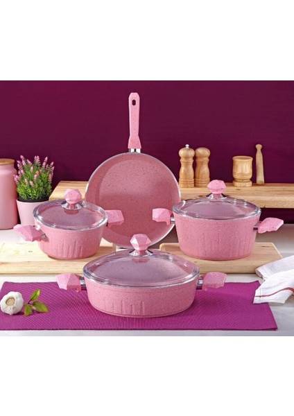 Öncü 7 parça Granit Tencere set