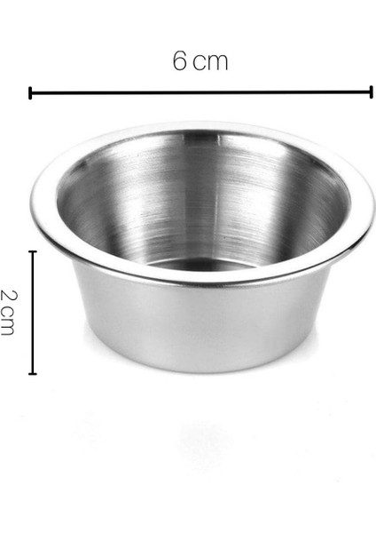 Paslanmaz Çelik 6'lı Burger Yanı Sosluk ve Çerezlik Takımı fiyatları