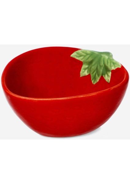 Kırmızı Çilek Şeklinde Mini Seramik Kase, Şık ve Renkli Mutfak Aksesuarı fırsatları