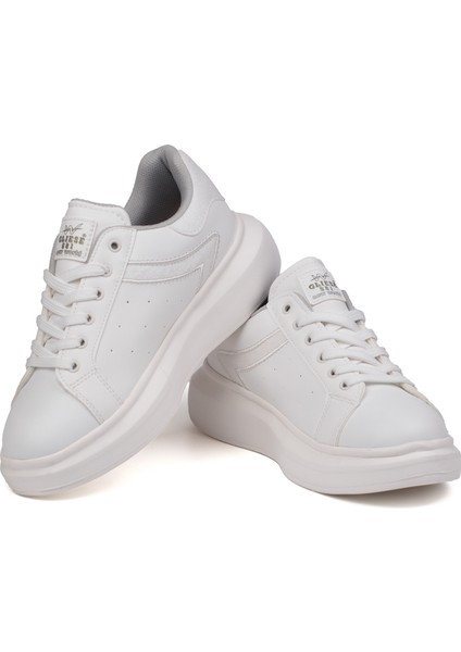 Kadın Beyaz Simli Rahat Günlük Sneaker Spor Ayakkabı fiyatları