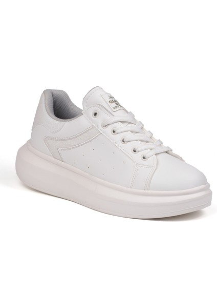 Kadın Beyaz Simli Rahat Günlük Sneaker Spor Ayakkabı modelleri