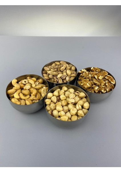 Paslanmaz Çelik 4'lü Çerezlik Takımı, 8,5 Cm, Şık ve Dayanıklı.