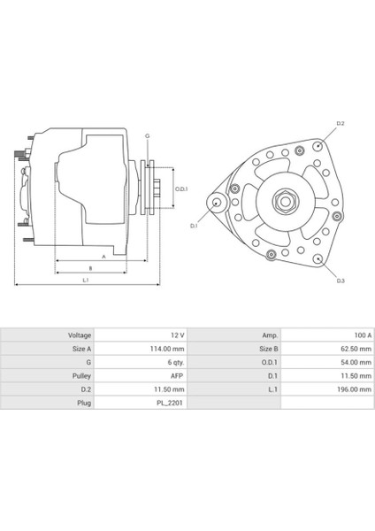 12V Alternatör Dinamo 100 A (Soketli 2 Fiş) (F-Dfm / L-Pcm) Opel Astra J/ınsıgnıa/zafıra C indirimleri