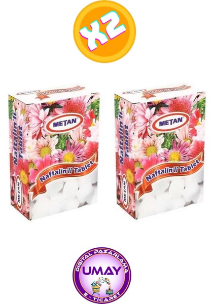 2 Paket Naftalinli Tablet (Böcekleri ve Böcek Larvalarını Uzak Tutmak Için Idealdir)