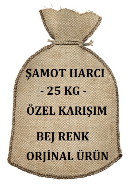 Şamot Harcı Ateş Tuğlası Örgü Harcı 25 kg + Elyaf 600 gr