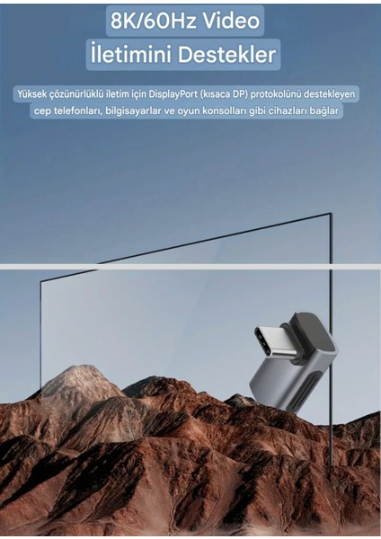 240W 8K 40 Gbps Çevirici Dönüştürücü Adaptör Ce Lisanslı Orjinal Son Nesil Teknoloji