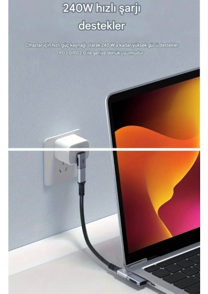 240W 8K 40 Gbps Çevirici Dönüştürücü Adaptör Ce Lisanslı Orjinal Son Nesil Teknoloji