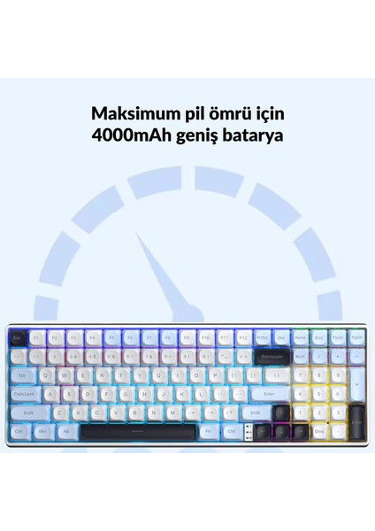 S100 Pro Brown Switch How Swap Rgb Mekanik Klavye Bluetooth Kablolu Kablosuz Bağlantı Buz Mavisi fiyatları