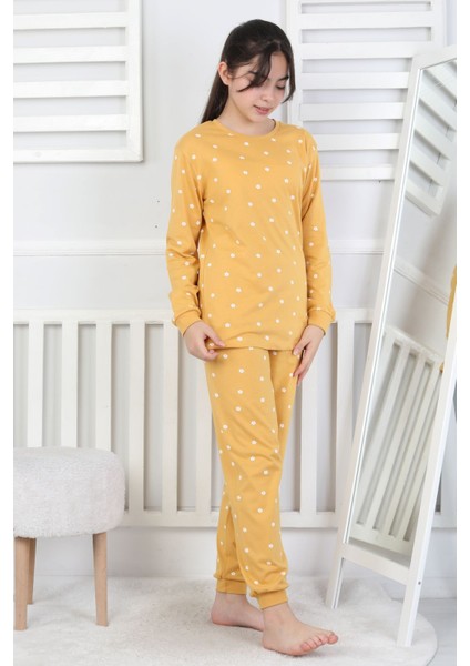 Little Daisy Desenli Kız Çocuk Pijama Takımı