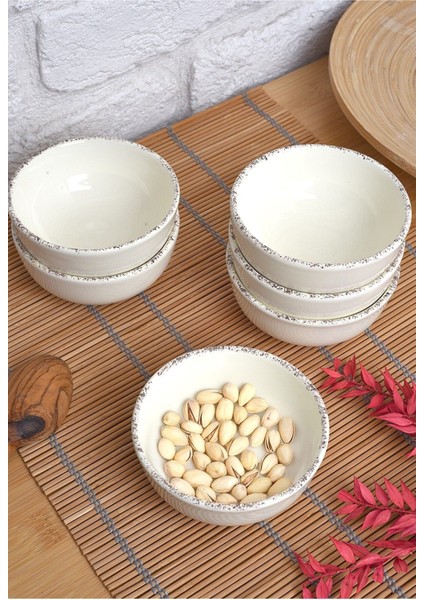 6'lı Rustik Çerezlik ve Kahvaltılık Kase Seti, Şık ve Kullanışlı Tasarım