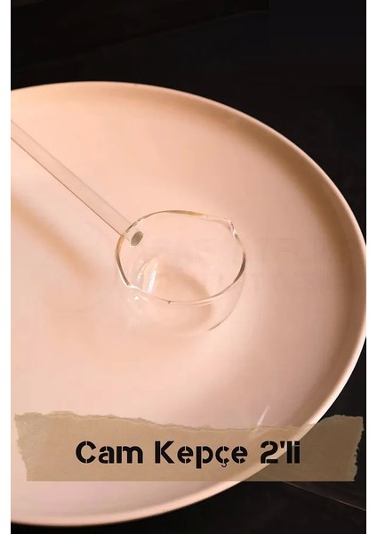 2'li Set Sos Çorba ve Yemek Kepçesi Cam Isıya Dayanıklı Borosilikat Ince modelleri