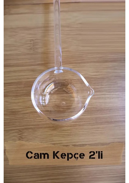 2'li Set Sos Çorba ve Yemek Kepçesi Cam Isıya Dayanıklı Borosilikat Ince fırsatları