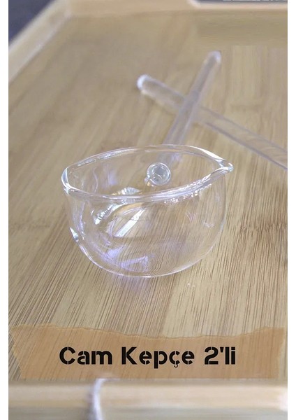 2'li Set Sos Çorba ve Yemek Kepçesi Cam Isıya Dayanıklı Borosilikat Ince indirimleri